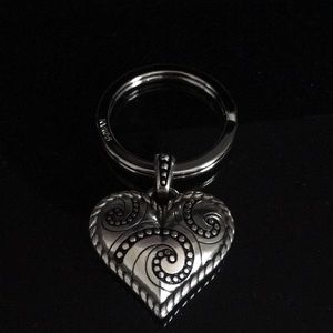 Brighton keychain and blue stone flower necklace